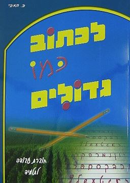 לכתוב כמו גדולים - חוברת עבודה לתלמיד