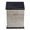 תמונה של קופת צדקה XL לתליה על קיר מעור ועץ – דגם כותל