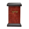 תמונה של קופת צדקה מרובעת מעור – דגם כותל