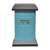 תמונה של קופת צדקה מרובעת מעור