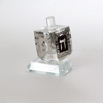 תמונה של סביבון קריסטל משולב כסף קטן