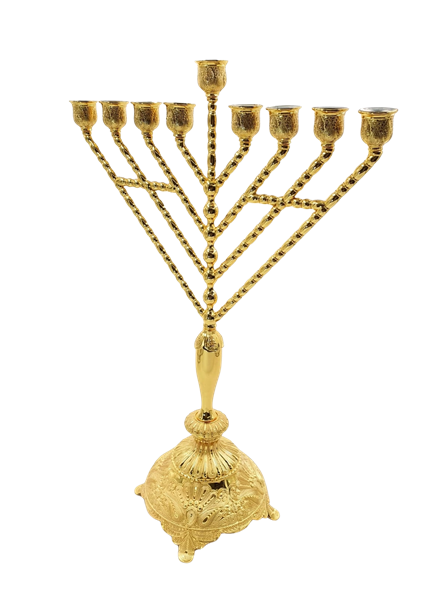 חנוכיה "חב"ד" - דגם זהב