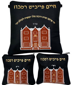 תמונה של סט לטלית ותפילין - עור כחול 770 - הכל כלול 77