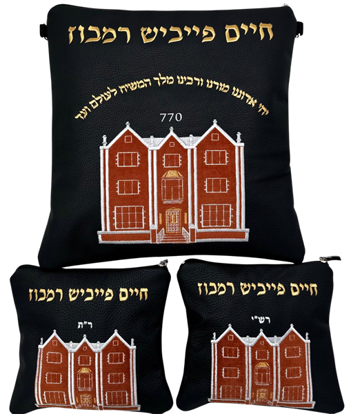 תמונה של סט לטלית ותפילין - עור כחול 770 - הכל כלול